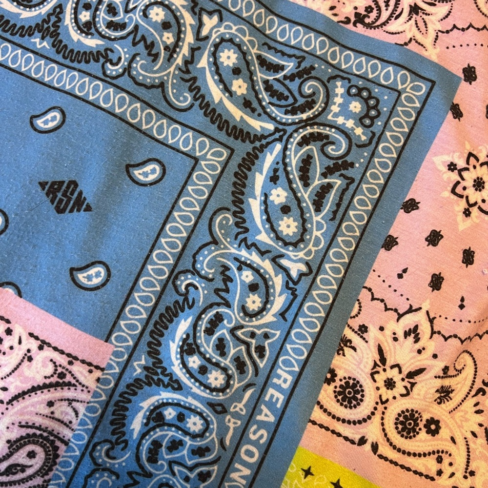 Reason Colorful Bandana Pattern Tee - Picture 3 of 4